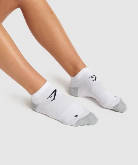 Calcetines Gymshark Ankle Performance Blancas | ES1209-XZ