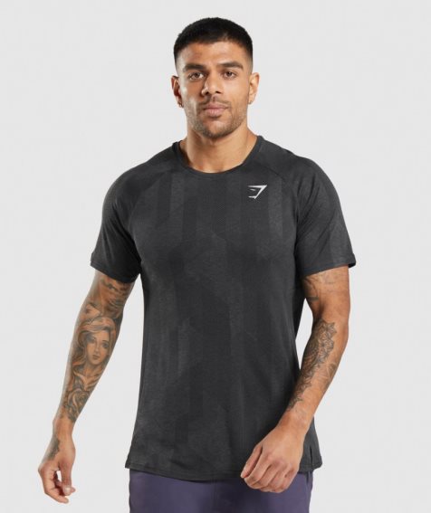 Camiseta Gymshark Apex Hombre Negras | ES4736-IF