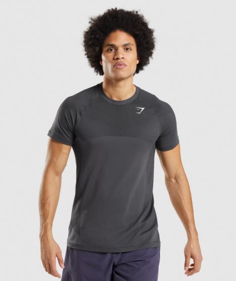 Camiseta Gymshark Apex Seamless Hombre Negras | ES5742-NQ