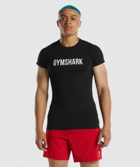 Camiseta Gymshark Apollo Hombre Negras | ES3598-OV