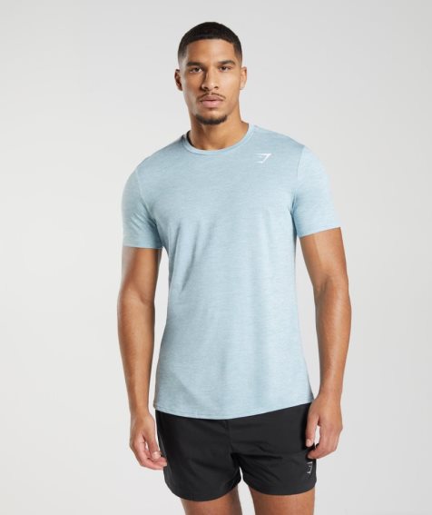 Camiseta Gymshark Arrival Hombre Azules Claro | ES7890-MH