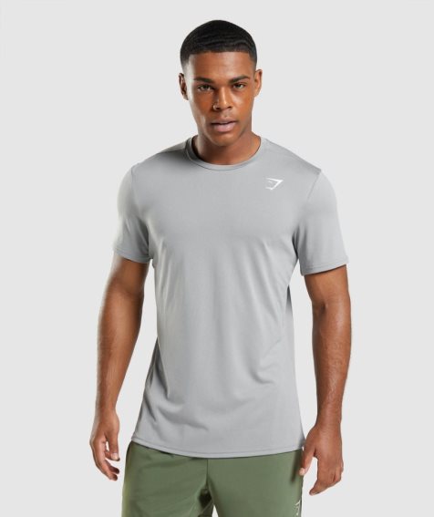 Camiseta Gymshark Arrival Hombre Gris Claro | ES8265-FZ