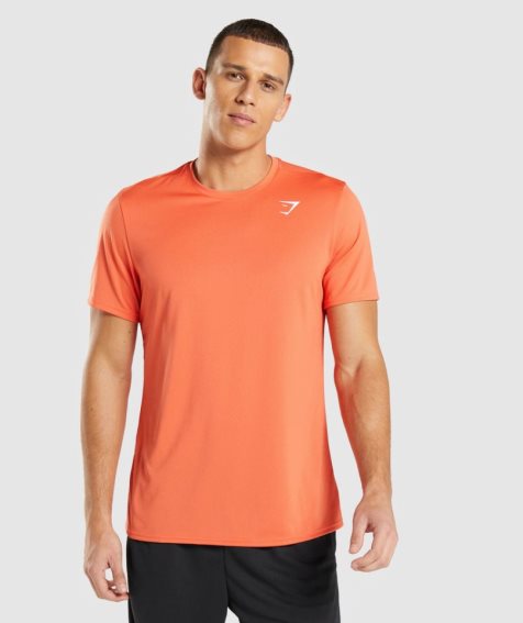 Camiseta Gymshark Arrival Hombre Naranjas | ES9564-CT