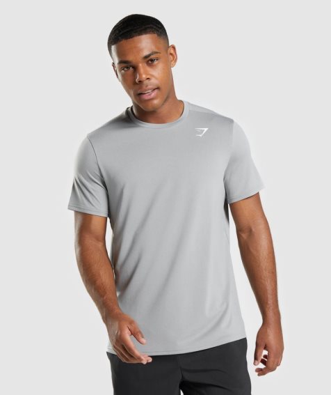 Camiseta Gymshark Arrival Regular Fit Hombre Gris Claro | ES8135-UW