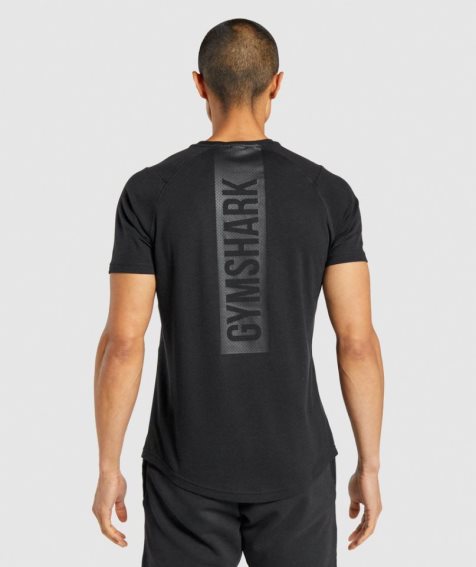 Camiseta Gymshark Bold Hombre Negras | ES6524-BS