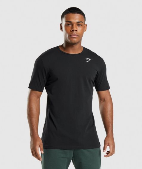 Camiseta Gymshark Critical Hombre Negras | ES2169-GV