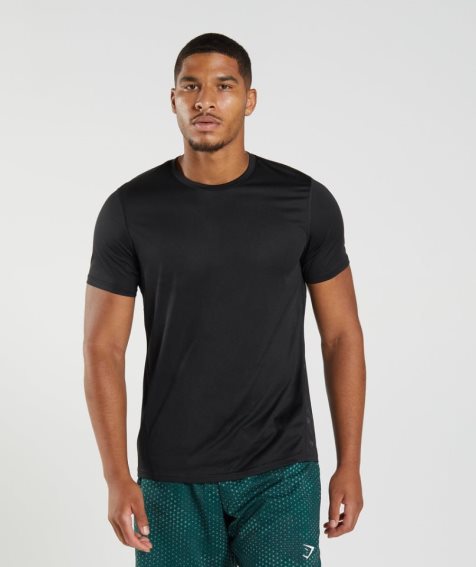 Camiseta Gymshark Deporte Hombre Negras | ES4193-AD