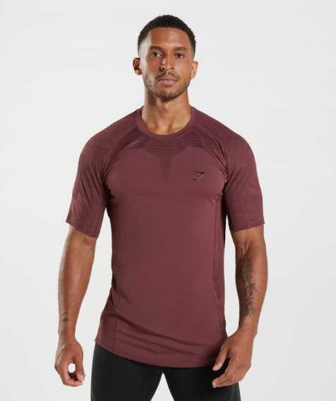 Camiseta Gymshark Form Hombre Marrones | ES1394-JE