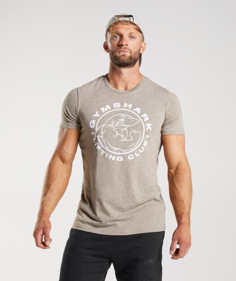 Camiseta Gymshark Legacy Hombre Gris | ES6120-VA