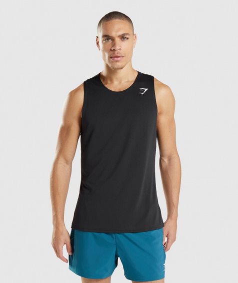 Camiseta Tirantes Gymshark Arrival Hombre Negras | ES0867-WR