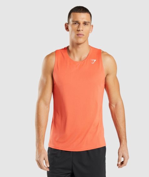 Camiseta Tirantes Gymshark Arrival Hombre Naranjas | ES8063-SB