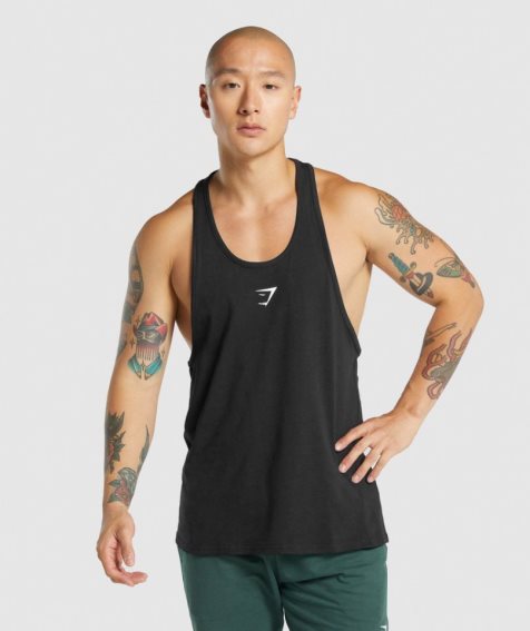 Camiseta Tirantes Gymshark Critical 2.0 Stringer Hombre Negras | ES8690-CY