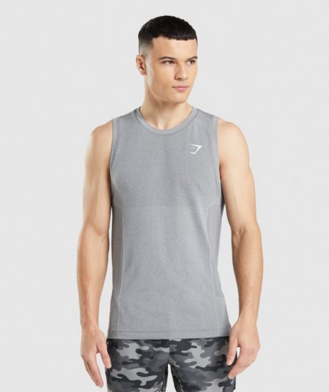 Camiseta Tirantes Gymshark Vital Seamless Light Hombre Gris | ES8390-PJ