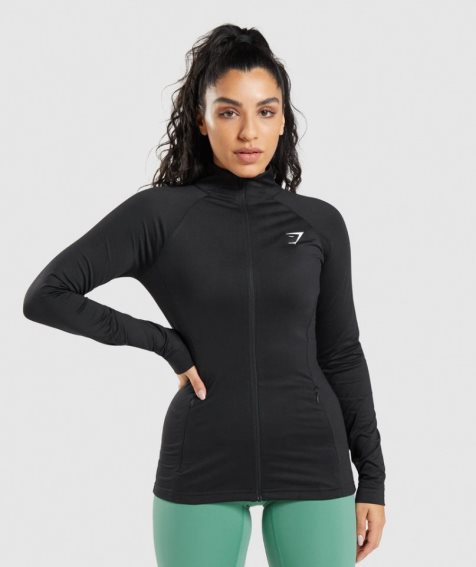 Chaquetas Gymshark Entrenamiento Mujer Negras | ES2470-JO