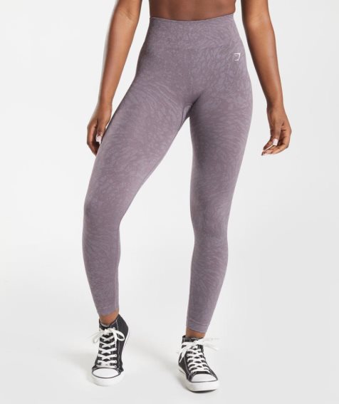 Leggins Gymshark Adapt Animal Seamless Mujer Moradas | ES0387-QK