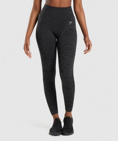 Leggins Gymshark Adapt Animal Seamless Mujer Negras | ES2849-ZN