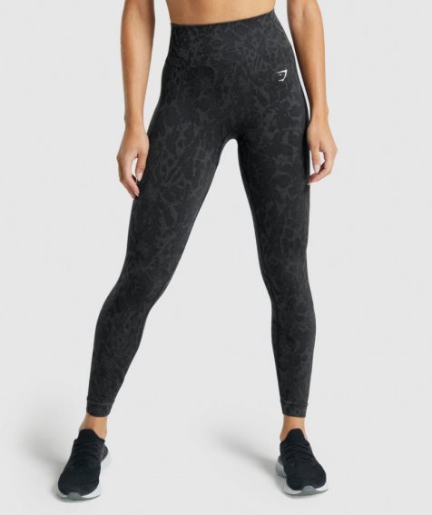 Leggins Gymshark Adapt Animal Seamless Mujer Negras | ES6210-FN