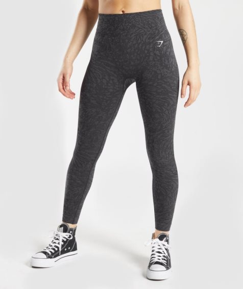 Leggins Gymshark Adapt Animal Seamless Mujer Negras | ES6418-XS