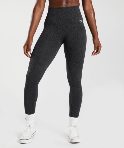 Leggins Gymshark Adapt Animal Seamless Mujer Negras | ES7286-LO