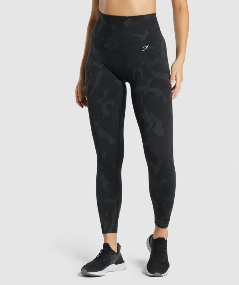 Leggins Gymshark Adapt Camo Seamless Mujer Negras | ES3491-CT