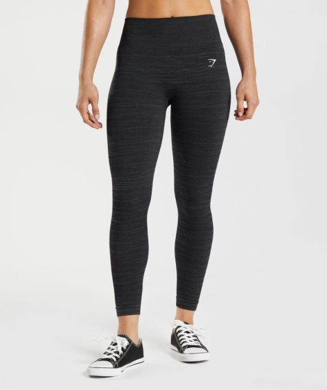 Leggins Gymshark Adapt Marl Seamless Mujer Negras | ES9342-YD