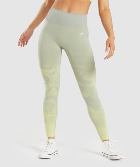 Leggins Gymshark Adapt Ombre Seamless Mujer Verde Menta | ES7310-PI