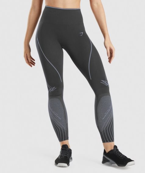 Leggins Gymshark Apex Seamless High Rise Mujer Negras | ES3941-RW