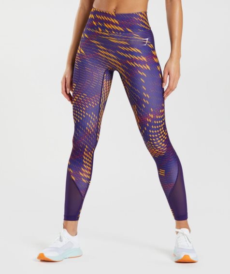 Leggins Gymshark Deporte Correr Mujer Moradas | ES4690-PH