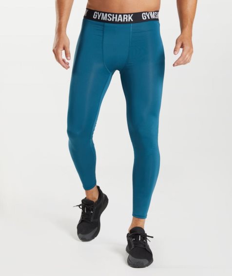 Leggins Gymshark Element Baselayer Hombre Azules | ES0139-KQ