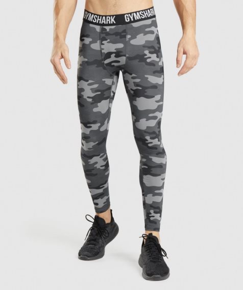 Leggins Gymshark Element Baselayer Hombre Camuflaje | ES0623-XY