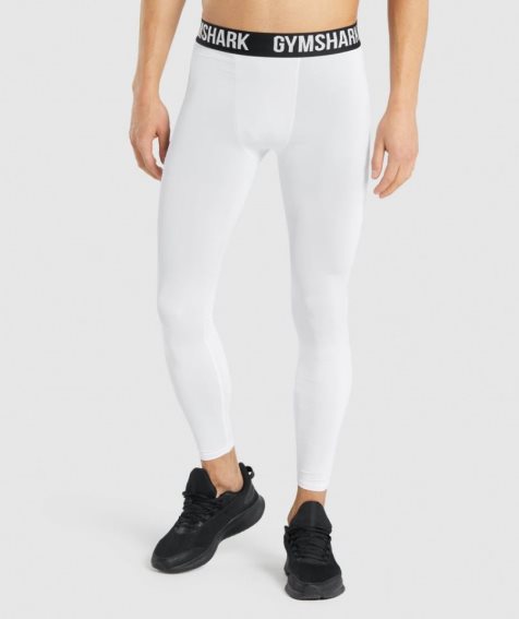 Leggins Gymshark Element Baselayer Hombre Blancas | ES2068-EN