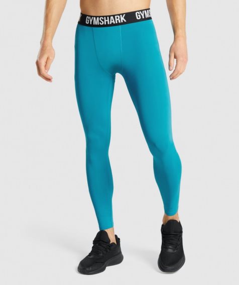 Leggins Gymshark Element Baselayer Hombre Turquesa | ES4572-HU