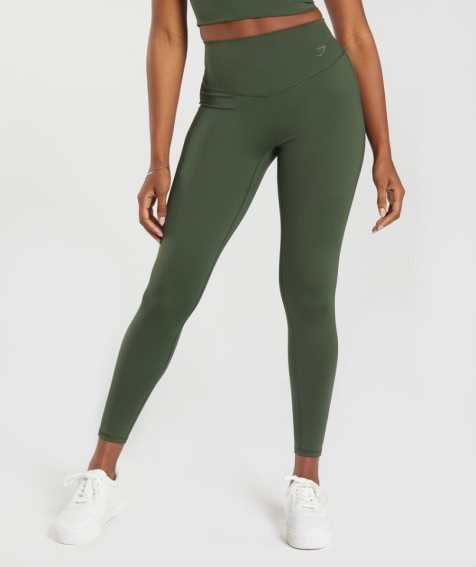 Leggins Gymshark Elevate Mujer Verde Oliva | ES6159-YW