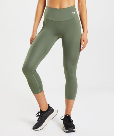 Leggins Gymshark Entrenamiento 7/8 Mujer Verde Oliva | ES8760-BZ