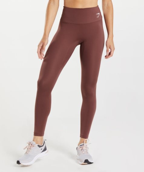 Leggins Gymshark Entrenamiento Mujer Marrones | ES7542-FB