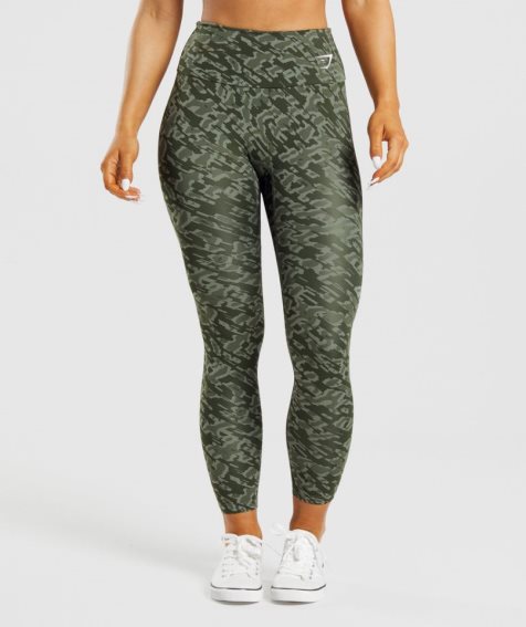 Leggins Gymshark Entrenamiento Mujer Verde | ES2170-OD