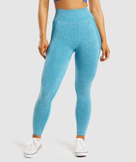 Leggins Gymshark Flex High Waisted Mujer Azules | ES1473-AH