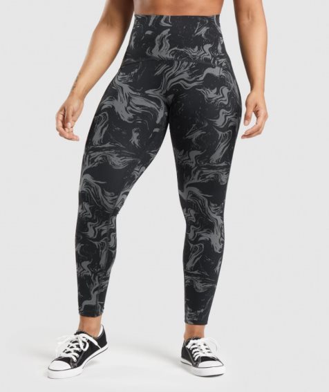 Leggins Gymshark GS Power High Rise Mujer Negras | ES1264-XW