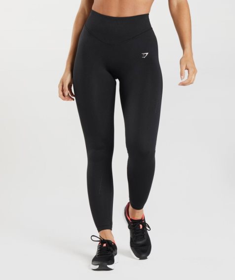 Leggins Gymshark Sweat Seamless Sculpt Mujer Negras | ES7652-NO