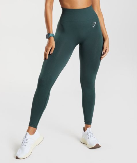 Leggins Gymshark Vital Seamless 2.0 Mujer Verde Oscuro | ES1324-DZ