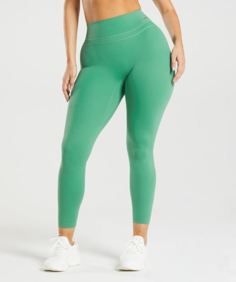 Leggins Gymshark Whitney High Rise Mujer Verde | ES7019-EA