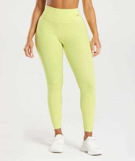 Leggins Gymshark Whitney High Rise Mujer Amarillo | ES7253-JH