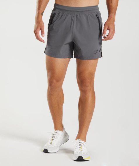 Pantalones Cortos Gymshark Apex 5" Perform Hombre Gris | ES3618-LJ