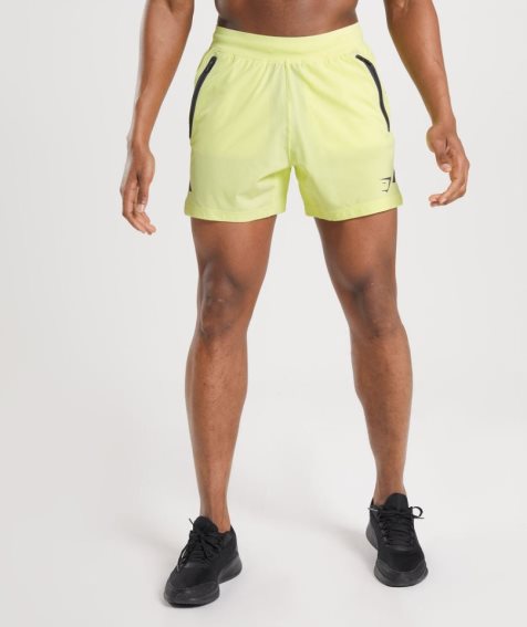 Pantalones Cortos Gymshark Apex 5" Perform Hombre Amarillo | ES4576-TX