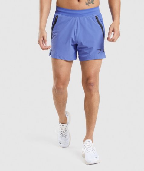 Pantalones Cortos Gymshark Apex 5" Perform Hombre Azules | ES7430-PA