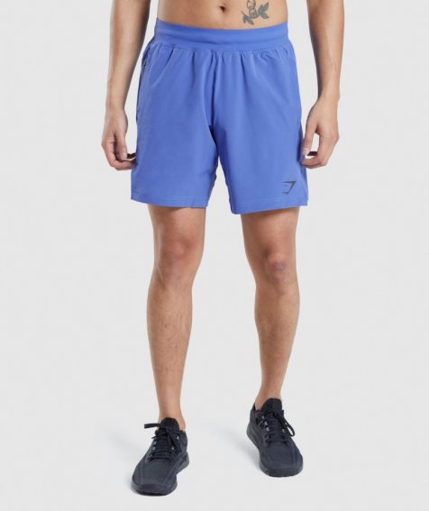 Pantalones Cortos Gymshark Apex 8" Function Hombre Azules | ES9283-FN