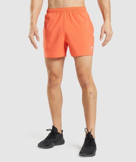 Pantalones Cortos Gymshark Arrival 5" Hombre Naranjas | ES1693-JP