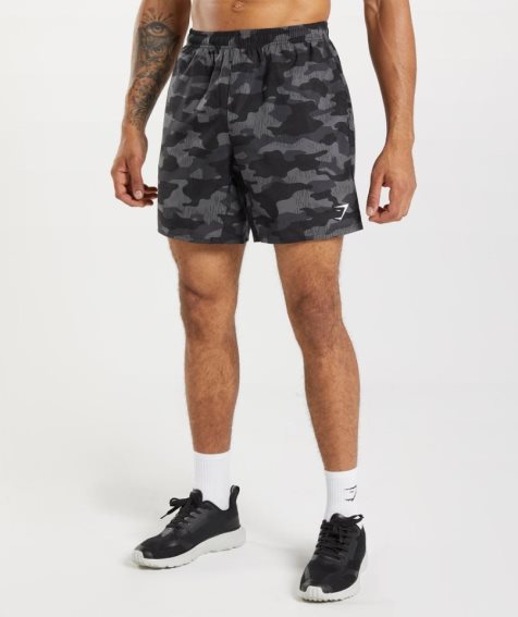 Pantalones Cortos Gymshark Arrival 7" Hombre Camuflaje | ES6031-ZO