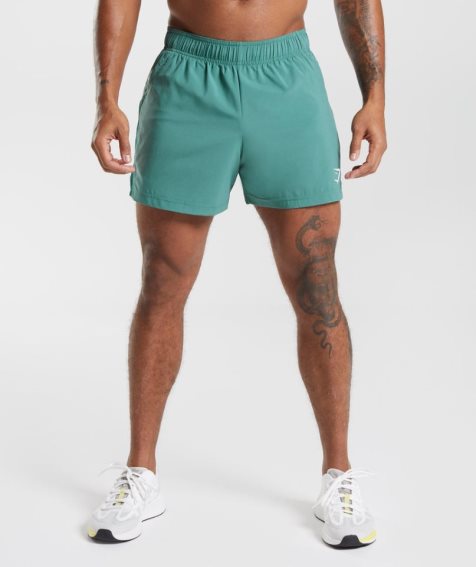 Pantalones Cortos Gymshark Deporte 5" Hombre Turquesa | ES9538-YH