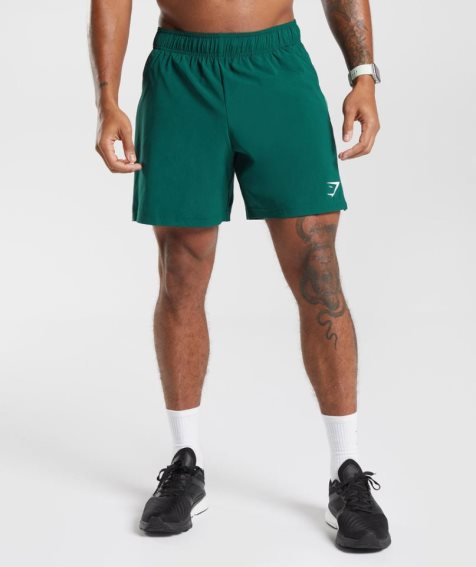 Pantalones Cortos Gymshark Deporte Hombre Verde | ES2104-LM